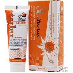 تصویر کرم ضد آفتاب رنگی استارلوکس بژ روشن SPF45 