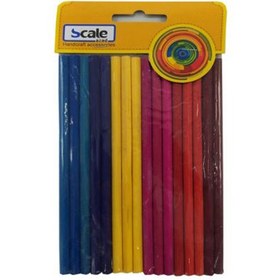 تصویر چوب بستنی رنگی گرد بسته 16 عددی 