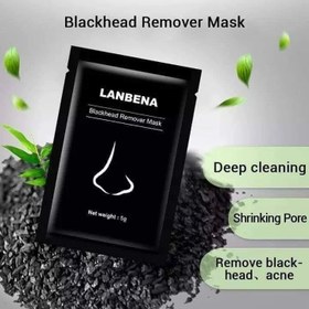 تصویر شیت بلک ماسک پیل اف لانبنا Lanbena black mask