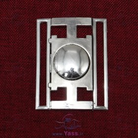 تصویر سگک جفتی پلاستیکی نقره ای 