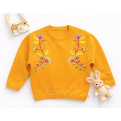 تصویر بافت طرح چاپ شکوفه دخترانه 