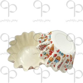 تصویر کپسول فلورت 50 عددی سفید بستنی و آبنبات 