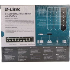 تصویر سوییچ DES-1008PA دی لینک Dlink DES-1008PA