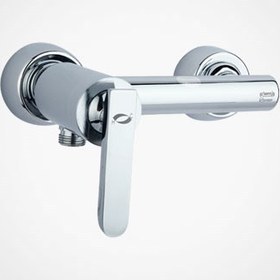 تصویر شیر اهرمی توالت کروم RASSAN Chrome Flora Shower Mixer