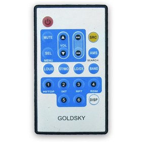 تصویر کنترل پخش خودرو گلداسکای GOLDSKY پاور قرمز 