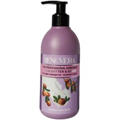 تصویر ماسک موی بنمورا مخصوص بیرون حمام شی باتر و آرگان 300 میل Benmora Shea butter and argan hair mask outside the bathroom 300 ml