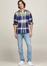 تصویر پیراهن اورجینال برند Tommy hilfiger مدل LINEN MULTI CHECK RF SHIRT کد 827570438 