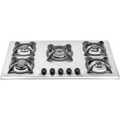 تصویر اجاق گاز استیل ۵ شعله درسا مدل مانلی DG2204-5M Dorsa Steel Hob Model Maneli