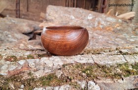 تصویر پیاله چوبی wood cup