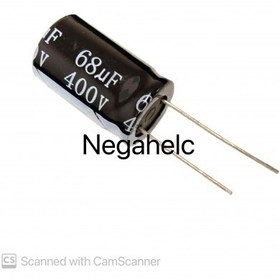 تصویر خازن الکترولیتی 68uF / 400V خازن الکترولیتی 68uF / 400V