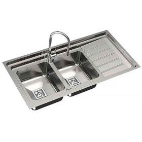 تصویر سینک روکار ۹۲۵ بیمکث دو لگن 