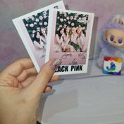 تصویر پولاروید فوتو کارت عکس طرح بلک پینک رز رزی جیسو لیسا جینی سایز 7 و نیم در 9 یک عدد - 4 Polaroid black pink