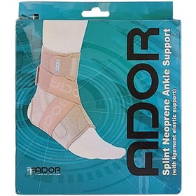 تصویر قوزک بند نئوپرنی با کش ساپورت لیگامانی آدور Ador Medium size neoprene ankle strap with ligament support