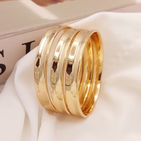 تصویر النگو زنانه ۱۰میل آینه‌ ای قفلی جدید بدون حساسیت - 3 