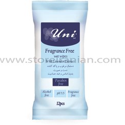 تصویر دستمال مرطوب ضد حساسیت یونی لد بسته 12 عددی Uniled Anti Allergy Wet Wipes 12 pcs