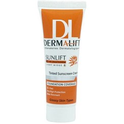 تصویر کرم ضدآفتاب درمالیفت (Dermalift) شماره 1 مناسب پوست چرب رنگ لایت بژ ضد آفتاب صورت مدل کرم ضدآفتاب درمالیفت (Dermalift) شماره 1 مناسب پوست چرب رنگ لایت بژ مناسب برای انواع پوست حجم ۲۰ میلی‌لیتر برند درمالیفت بژ روشن