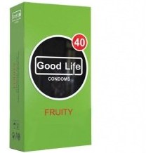 تصویر کاندوم میوه ای ساده حاوی مواد روان کننده گوود لایف 12 عددی ا Good Life Condom Fruity 12Pcs Good Life Condom Fruity 12Pcs