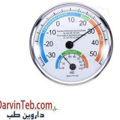 تصویر دماسنج و رطوبت سنج عقربه ای مدل TH101B دور فلزی 