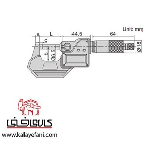 تصویر میکرومتر دیجیتال خارج سنج 3108-25A اینسایز (25-0 میلیمتر) digital-outside-micrometer-3108-25A -insize