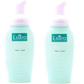 تصویر فوم شستشوی صورت الارو (Ellaro) مدل Fresh Balancing Acne Foam مناسب پوست چرب و مستعد آکنه حجم 200 میلی ‎لیتر پک 2 عددی 