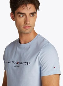 تصویر تی‌شرت گردن گرد لوگو برند Tommy Hilfiger Logo Crew Neck T-Shirt