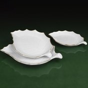 تصویر دیس برگ کوچک لمون لبه طلایی 