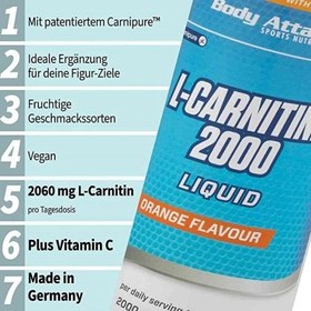 body attack l-carnitine 2000 The capsules provide 500 mg BODY ATTACK L-Carnitine 2000
