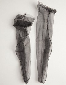 تصویر جوراب توری مشکی 