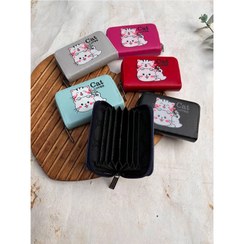 تصویر جاکارتی زنانه مدل گربه های خندون کد JK-0164 