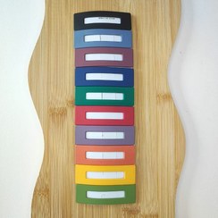 تصویر گیره مو تق تقی رنگارنگ (کارت 10 عددی) 