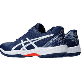 تصویر کفش تنیس اسیکس مردانه Asics Gel Game 9 Clay (سرمه‌ای - سفید) - 4 (Clay Court) مخصوص زمین خاک