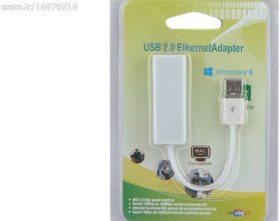 تصویر کارت شبکه USB2.0 یا تبدیل درگاه Ethernet به پورت U 