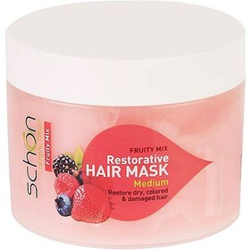 تصویر ماسک مو کاسه ای فروتی میکس شون|schon fruity hair mask 