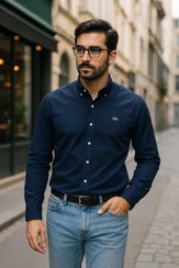 تصویر پیراهن پولو دو رنگ 