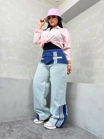 تصویر شلوار بگ ادیداس یخی سایز بزرگ کد 3286 