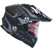 تصویر کلاه کاسکت ردلاین مدل 760 رنگ ماتی مشکی خاکستری 