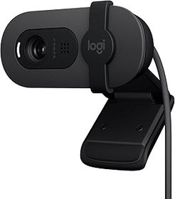 تصویر Logitech Brio 100 Full HD Webcam for Meetings and Streaming, Auto-Light Balance, Built-In Mic, Privacy Shutter, USB-A, for Microsoft Teams, Google Meet, Zoom and More - Graphite 