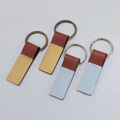 تصویر جاکلیدی فلزی-چرمی با چاپ لیزری 