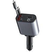 تصویر شارژر فندکی 38 وات گرین لاین مدل Car Charger شارژر موبایل شارژر فندکی گرین لاین lion شارژر فندکی 38 وات گرین لاین مدل Car Charger مشکی