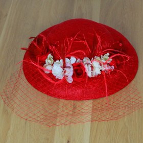 تصویر کلاه مجلسی قرمز مدل آیدا 
