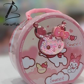 تصویر قلک فلزی آکواریومی رمز دار طرح کرومی 