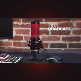 تصویر میکروفن مدل هایپرایکس مدل Quadcast ا HyperX QuadCast Microphone HyperX QuadCast Microphone