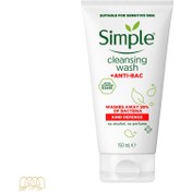 تصویر ژل شستشوی آنتی باکتریال سیمپل ا simple cleansing wash anti-bac simple cleansing wash anti-bac