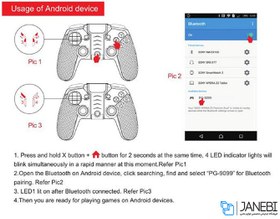 تصویر دسته بازی بلوتوث موبایل Ipega PG-9099 Wireless Gamepad 