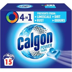تصویر قرص جرم گیر ماشین لباسشویی کالگون (Calgon) بسته ۱۵ عددی ( واردات قانونی ارسال از منطقه آزاد ارس ) 