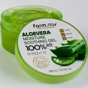 تصویر ژل آبرسان آلوئه ورا برند فارم استی Farm Stay Aloevera Moisture Soothing Gel 100%