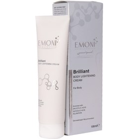 تصویر کرم روشن کننده بدن امونی حجم 100میل Emoni lightening body cream100ml