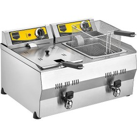 تصویر سرخ کن گازی دو لگن امپرو ظرفیت ۱۸ لیتر 