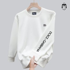 تصویر دورس سفید مردانه لوگوی آستین DG 