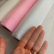 تصویر تور برفی رنگ صورتی کم رنگ 